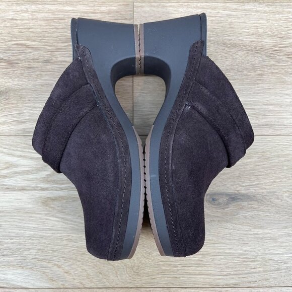 Crocs Womens Sarah Triple Comfort Mule Clog Slip On Shoes Size 7 Dark Brown EUC - Picture 3 of 10